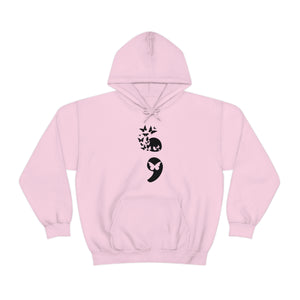 Butterfly Semicolon Unisex Heavy Blend™ Hooded Sweatshirt