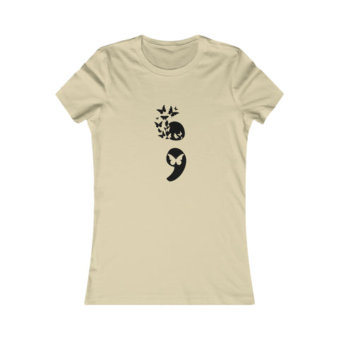 Butterfly Semicolon Women's Favorite Tee