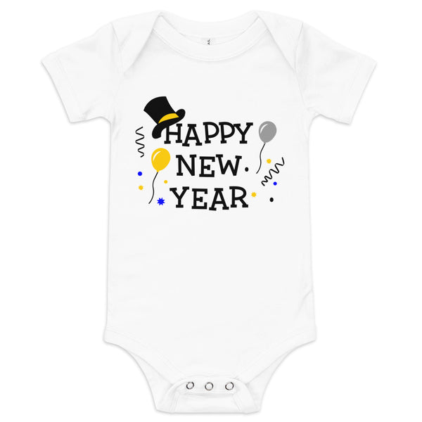 Happy New Year Baby Short Sleeve One Piece